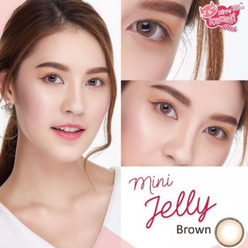 คอนแทคเลนส์ Mini jelly gray สายตา ปกติ ถึง 500