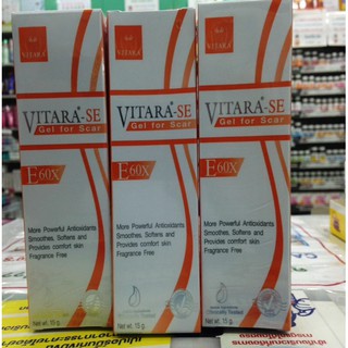 VITARA SE GEL 15 G รักษาแผลเป็น เข้มข้นกว่าวิตามินอี 60 เท่า (1ชิ้น)