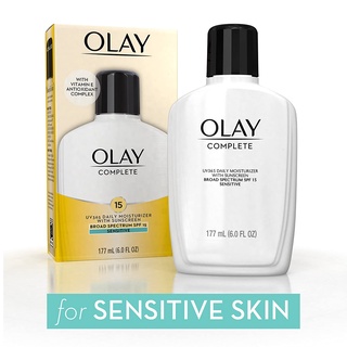 Olay complete UV 365 Daily moisturizer spf15 sensitive , normal 177 ml, 118 ml usa โอเลย์ อเมริกา บำรุงผิวดี ไม่เหนอะหนะ