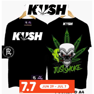 เสือยืดผู้ชาย - KUSH Co. H5 "OG KUSH" (BLACK) วัฒนธรรมผ้าฝ้ายสไตล์วินเทจที่ได้รับแรงบันดาลใจสําหรับ