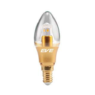 🔥แนะนำ!! หลอดไฟ LED 3 วัตต์ Warm White EVE LIGHTING รุ่น CANDLE GEN3 E14 🚚พิเศษ!!✅