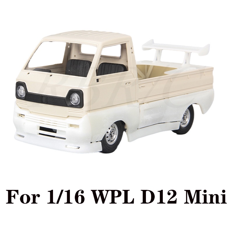 Mini D12 Body Armor ล้อมรอบชุดตกแต่งฝาครอบชิ้นส่วนกว้างรอบหางสําหรับ 1/16 WPL D12 ชิ้นส่วน