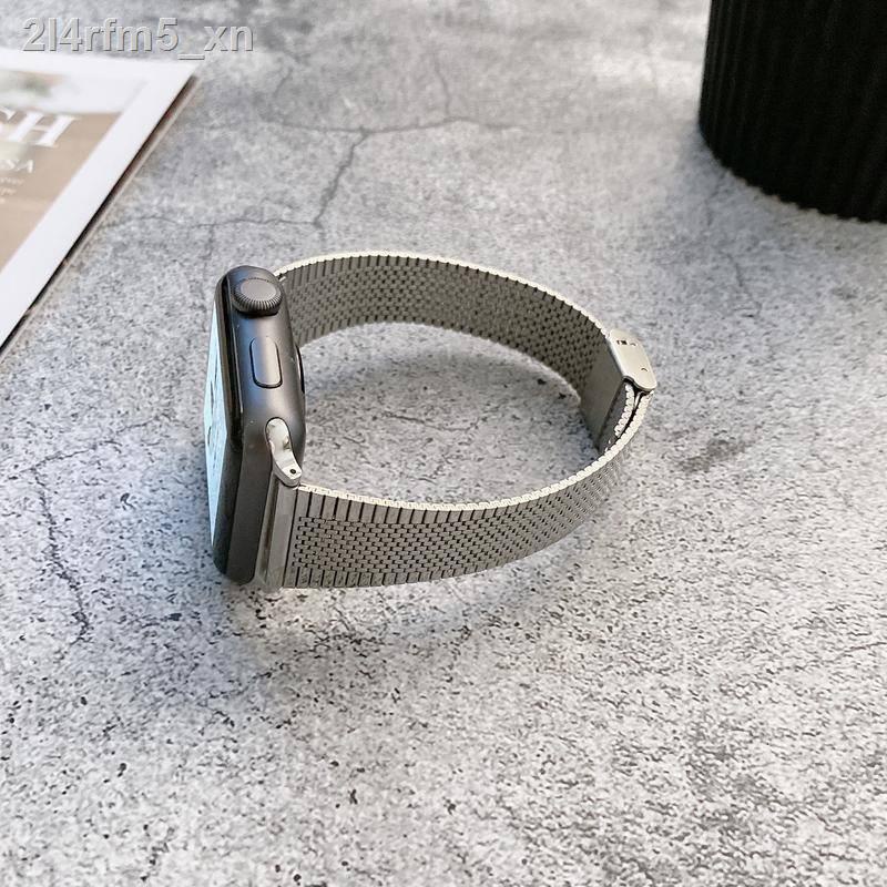 24 ชั่วโมง 100 % จัดส่ง∈✎✵สายนาฬิกาข้อมือสแตนเลสสําหรับ Apple watch Band 44มม./42มม./40มม./38มม.