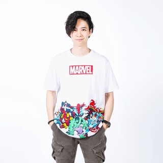 เสื้อยืดลาย marvel มาร์เวล ลิขสิทธิ์แท้ (676)