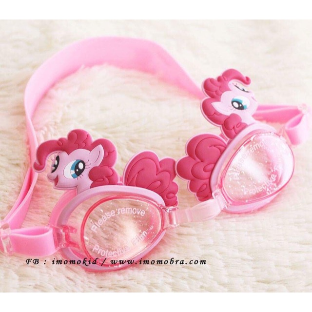 พร้อมส่ง！！ แว่นตาว่ายน้ำ โพนี่ Pony - Pinkie pie + พร้อมกล่องพลาสติกแข็งสีใส