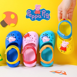 รองเท้าแตะ Crocs แบบนิ่ม ลายการ์ตูนหมูน่ารัก แฟชั่นฤดูร้อน สําหรับเด็ก