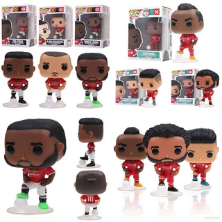 Funko POP โมเดลฟิกเกอร์ Manchester United Liverpool Football Star Lukaku Pogba Mane ของเล่นสําหรับเด็ก