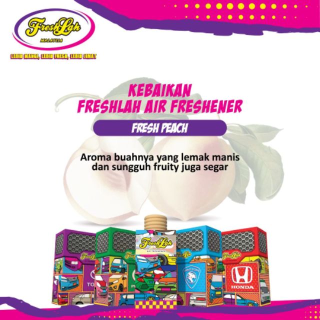 FRESHLAH AIR FRESHNER (FRESH PEACH)