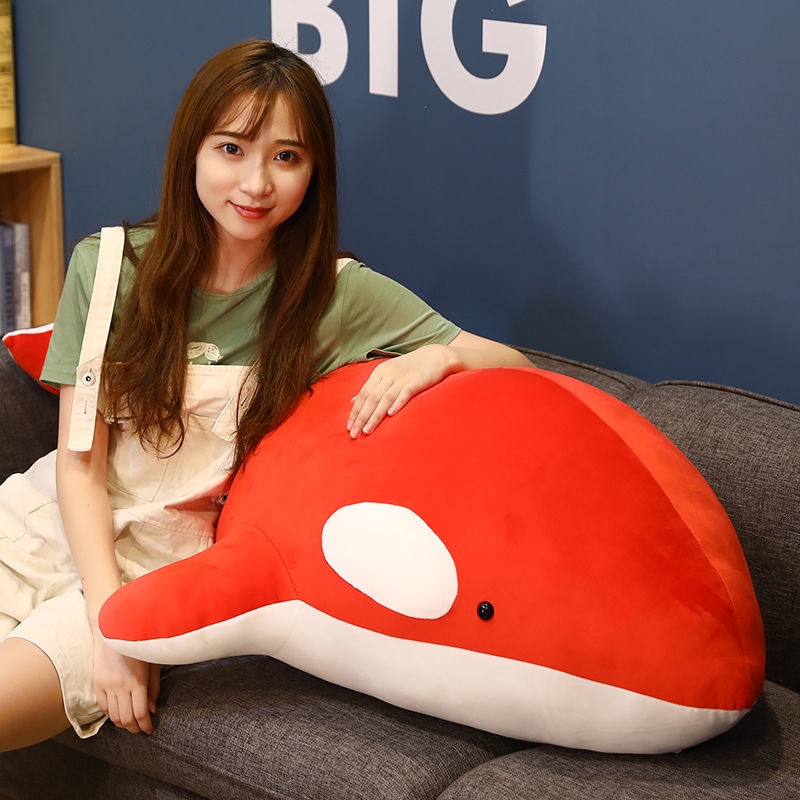 วาฬเพชฌฆาตสีดำน่ารัก ของเล่นตุ๊กตา ตุ๊กตา หมอนปลาวาฬ ปลาโลมาแดง แร็กดอลล์ ตุ๊กตาสัตว์ ของขวัญวันเกิด - รูปที่ 6