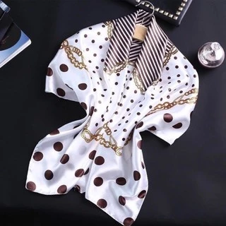 shawl ผ้าคลุมไหล่ซาติน ผ้าพันคอ ( ขนาด ไหญ่90*90ซม )(สินค้าพร้อมส่งที่ไทย)