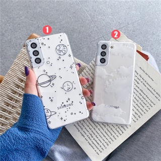 เคสโทรศัพท์มือถือ TPU ใส กันกระแทก ลายก้อนเมฆ แฟชั่นสตรีท สําหรับ SamsungS23+ Ultra A22 A32 A42 A82 A13 A33 A53 A73 5G A52 A52s 4G 5G