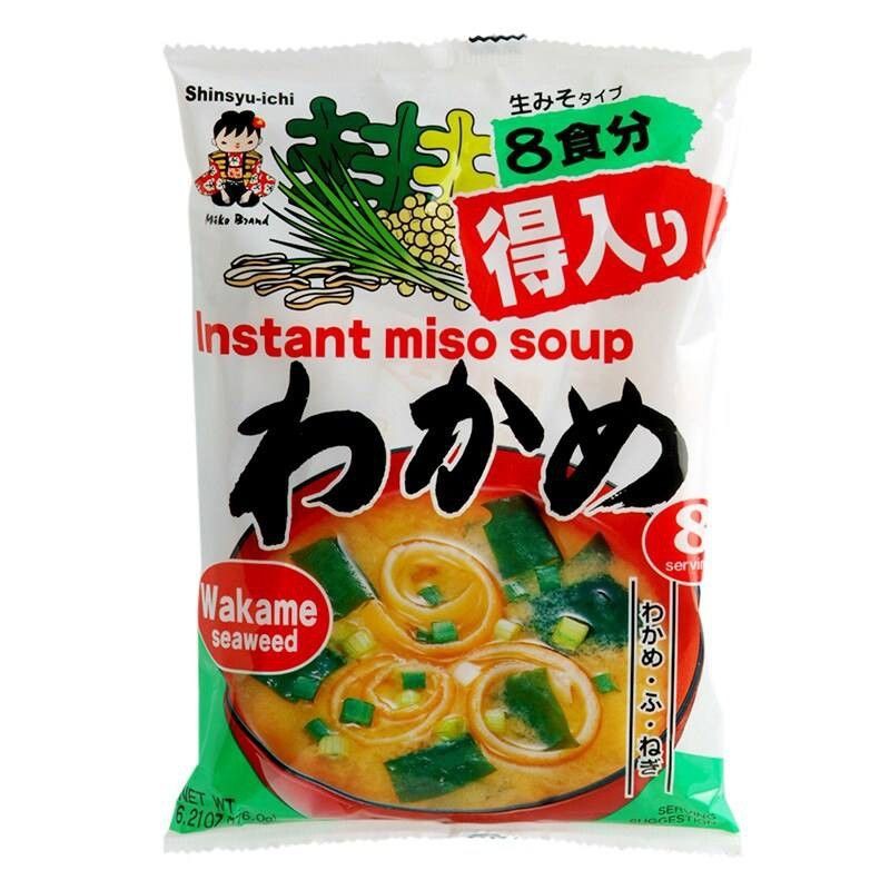 Work From Home PROMOTION ส่งฟรีซุปมิโซะสําเร็จรูป Shinsyuichi Instant Miso Soup With Tofu, Wakame, Spinach สาหร่ายวากาเมะWakame เก็บเงินปลายทาง