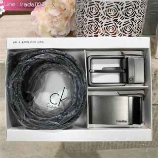 CALVIN KLEIN REAL LEATHER BELT VALUE PACK Limited Edition ของแท้ ราคาถูก