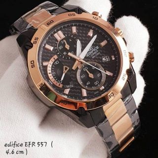 Casio Edifice รุ่น EFR 557 Black Rosegold Mens Watch