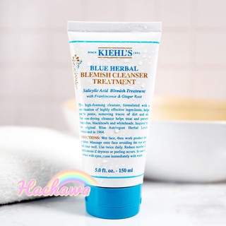 แท้💯 เจลล้างหน้าลดสิว Kiehl’s blue herbal blemish cleanser treatment 150ml