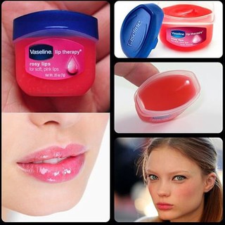 แท้ Vaseline Lip Therapy Rosy Lips 7g ลิปบำรุงสำหรับทาปากโดยเฉพาะ สีชมพูระเรื่อดูมีสุขภาพดี