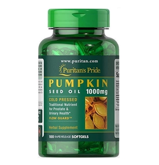 USA Puritans Pride Pumpkin Seed Oil 1000 Mg 100 Softgels Protect Prostate ป้องกันต่อมลูกหมาก น้ำมันเมล็ดฟักทอง