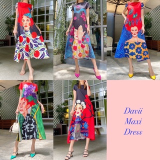 Davii Maxi Dress  แม็กซี่เดรสทรงคอปาด แขนตุ๊กตา 🥰 งาน Order แพตเทิร์นใหม่ น่ารักมากๆคร้าา 🦋