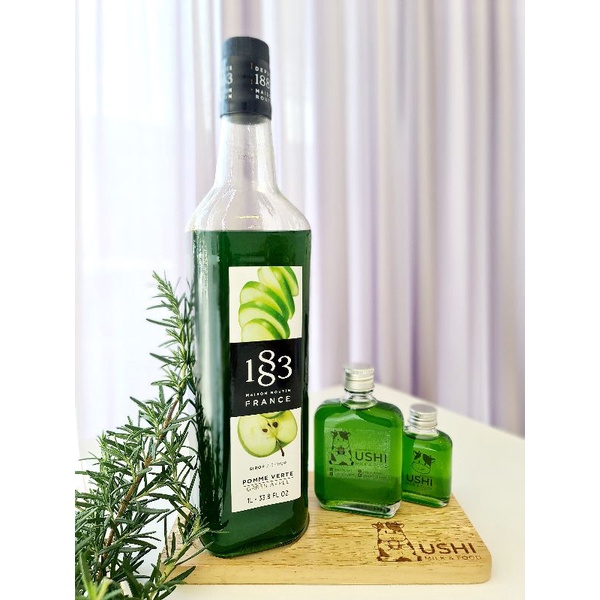 ไซรัปกลิ่นแอปเปิ้ล Green Apple [> แบ่งขาย <] แบรนด์ 1883 Syrups made in France