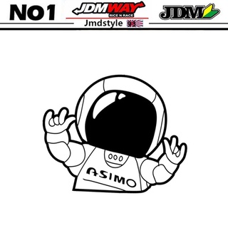 สติกเกอร์โลโก้หุ่นยนต์แข่งรถยนต์ สําหรับ Asimo Decals JDM