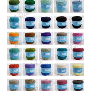 ไหมสหสินเส้นอ้วน สีพื้น ด้ายถักสหสินเส้นอ้วน (10027) (เซต2 สี8369-5004)