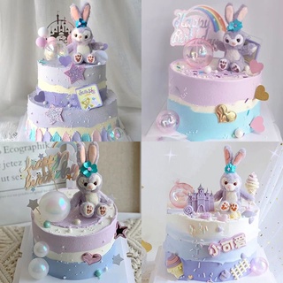ตุ๊กตาแต่งเค้ก 🐰🐰กระต่าย🐰🐰 ป้ายปักเค้ก