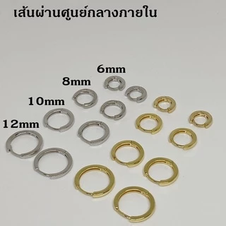[ได้รับการรับรองเงินแท้] Suwann.na [ราคาต่อคู่] ต่างหู ต่างหูเงินแท้ ต่างหูห่วง ห่วง ห่วงหลายขนาด