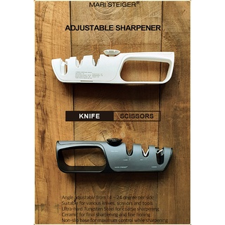 Mari Steiger เครื่องลับมีดแบบปรับมุมได้ Premium Multi Knife Sharpener