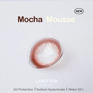 💥1 แถม 1 กด 2 คู่💥เลนส์น้ำตาเทียม HYALURON 💦 คอนแทคเลนส์พรีเมี่ยม อมน้ำ 62% Mocha Mousse 0.00-6.00