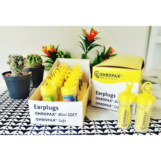 Ohropax  แบบผสมโฟมนุ่มอุดหู Plugs (10คู่ ปลั๊กอุดหู) แบบSoft1สีเนื้อ