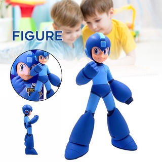 โมเดลฟิกเกอร์ PVC รูปการ์ตูนอนิเมะ Megaman สําหรับตกแต่งบ้าน ห้องนั่งเล่น ห้องนอน