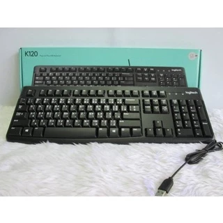 LOGITECH K120 KEYBOARD (คีย์บอร์ด) USB (คีย์ ไทย-อังกฤษ) รับประกันถึง 3 ปี ของแท้ ประกันศูนย์ไทย