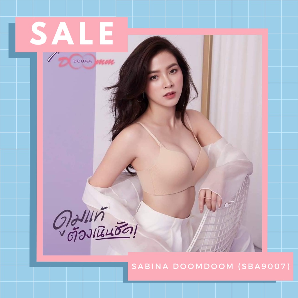 Sabina DoommDoomm (SBXA6012) บราไร้โครง ฟองหนา สายข้างไร้ขอบ