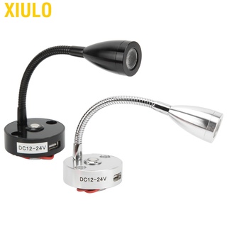 Xiulo LED Map Reading Lamp  Flexible Gooseneck RV Reading Light Universal for Camper Yachts