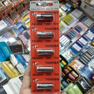 ถ่านรีโมท Toshiba Alkaline 23A,  12V ของใหม่ ของแท้