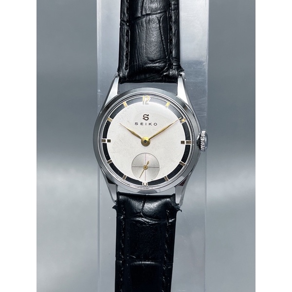 นาฬิกาเก่า นาฬิกาไขลาน นาฬิกาข้อมือโบราณไซโก้ vintage seiko small second bullseye dial "S Mark"