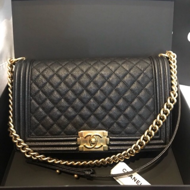 Chanel boy Caviar 11 Limited