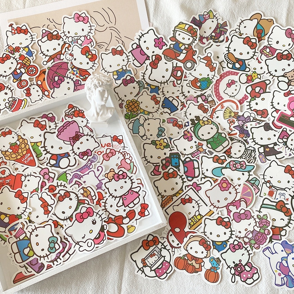 Muikids สติ๊กเกอร์ 50 ดวง ลายการ์ตูน ติดได้ทุกพื้นผิว สติ๊กเกอร์กันน้ำ ...