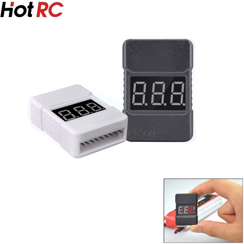 วัดแบต เตือนแบตอ่อน สำหรับ แบตลิโพ LIPO Battary Voltage Tester Low voltage buzzer Alarm adjustable