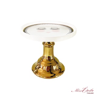 จานวางเค้กและคัพเค้ก สำหรับวางโชว์หรือเสริฟ์เค้ก(งานแฮนด์เมด) Philos, Miss etoile Cake Stand Eyes Gold : CS090