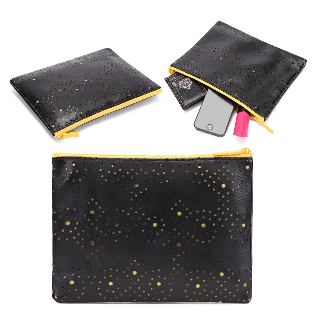 Cole Haan สําหรับ Airlines กระเป๋าเดินทางสําหรับเดินทางกระเป๋าซิปหนัง PU
