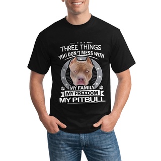 [COD]Gildan เสื้อยืด ผ้าฝ้าย 100% พิมพ์ลาย Pitbull Three Things You DonT Mess คุณภาพสูง สําหรับผู้ชายS-5XL