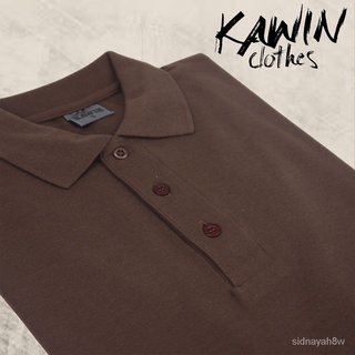 ร้านค้าเล็ก ๆ ของฉันKAWIN เสื้อโปโลผู้ชาย/ผู้หญิง Deep Brown สีน้ำตาลเข้ม ผ้าเนื้อนุ่มใส่สบายมากยินดีต้อนรับสู่การซื้อ