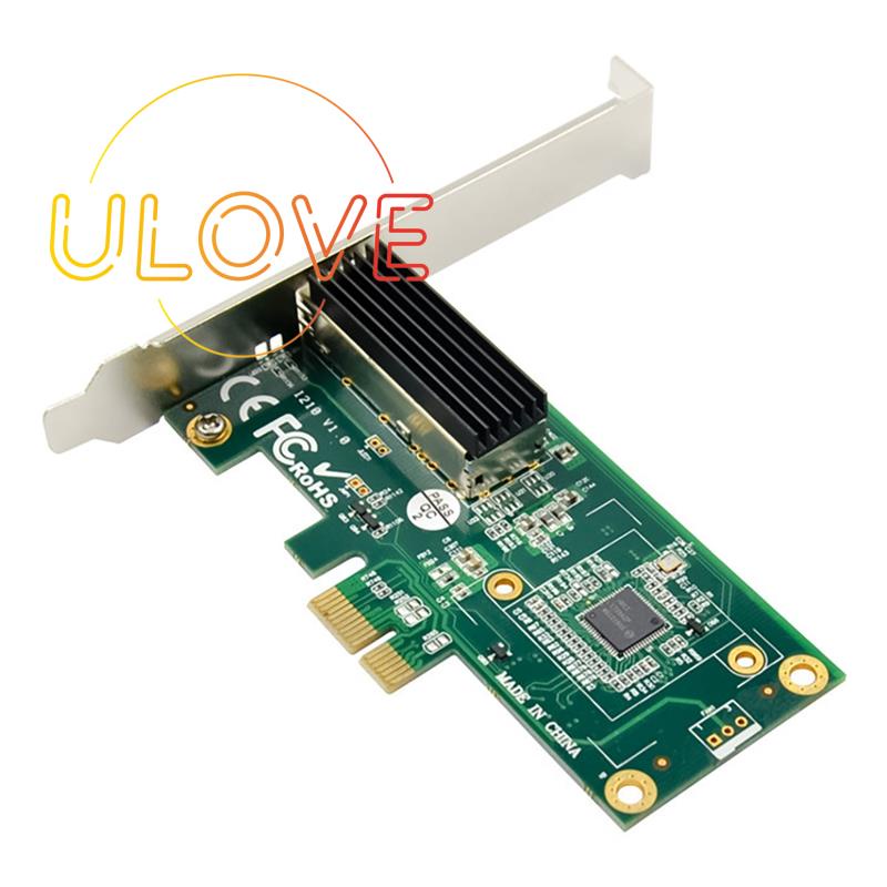 การ์ดเครือข่าย Pci-E X1 I210As Single Port Ethernet Sfp ออปติคอลเดี่ยว #7