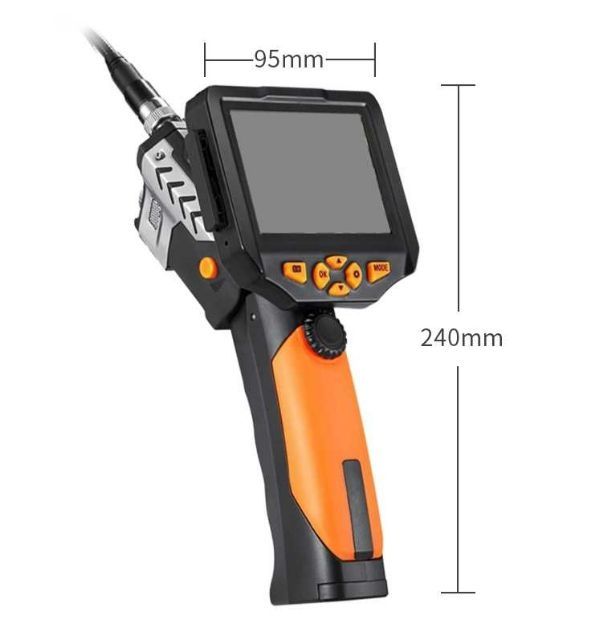 กล้องงูพร้อมจอ กล้องส่องที่แคบ กล้องส่องรู Inspection Camera HD