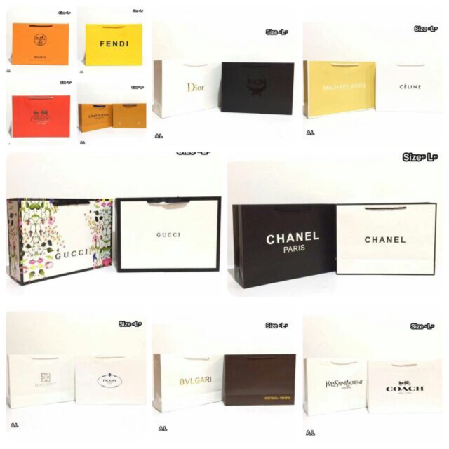 ถุงกระดาษแบรนด์เนมM&L ราคาถูก มีเก็บปลายทาง