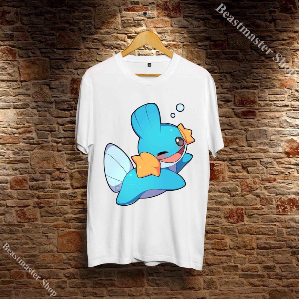 เสื้อ Mudkip Unisex - เสื้อ Mizugrou Unisex - เสื้อยืด Mudkip บุคลิกภาพ - MDK-003