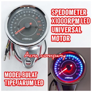 มาตรวัดความเร็วรอบเครื่องยนต์เชื้อเพลิง Rpm Led Kilometer Needle Rpm x1000rpm Led