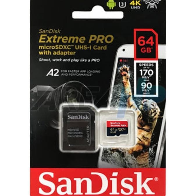 Sandisk MicroSD / Micro SD U3 V30 EXTREME PRO 170mb / s