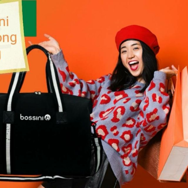 👜 กระเป๋า  Bossini nightlong bag สีดำ 👜